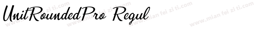 UnitRoundedPro Regul字体转换
